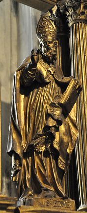 Saint Edme dans le retable Saint Edme dans le retable