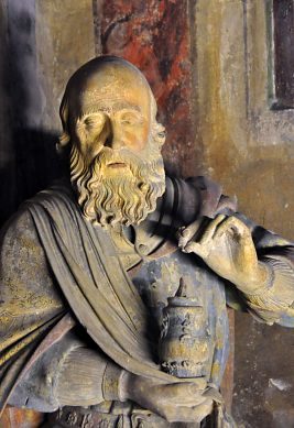 Joseph d'Arimathie (?) versant des aromathes dans le linceul. Joseph d'Arimathie (?) versant des aromathes dans le linceul.