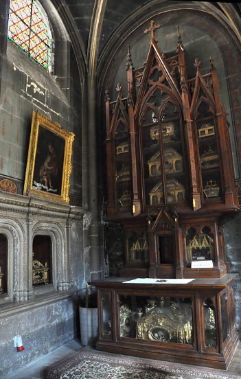 La chapelle Sainte-Marguerite et ses reliquaires.