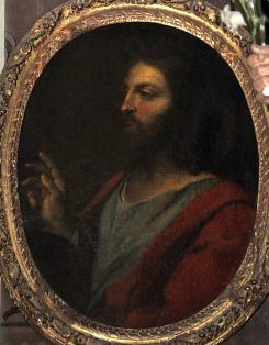 Médaillon dans la 2e chapelle Saint-Joseph : Jésus. Médaillon dans la 2e chapelle Saint-Joseph : Jésus.