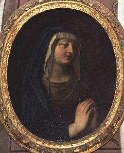 Médaillon dans la 2e chapelle Saint-Joseph : la Vierge. Médaillon dans la 2e chapelle Saint-Joseph : la Vierge.