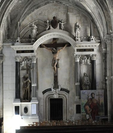 Pseudo-retable à l'entrée du Sépulcre. Pseudo-retable à l'entrée du Sépulcre.