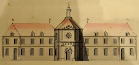 Projet de façade pour l'hôpital de Chaumont (1716).
