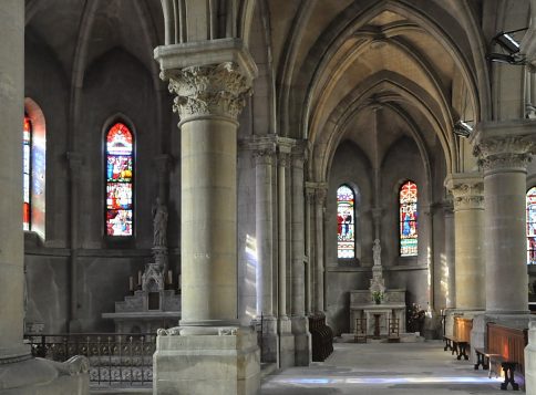 L'absidiole gauche et ses deux chapelles