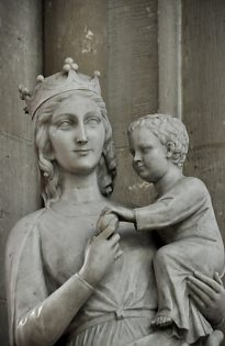 Vierge  l'Enfant, détail