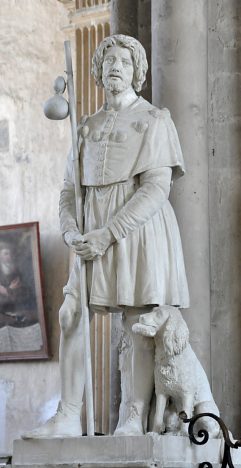 Statue de saint Roch dans le chœur