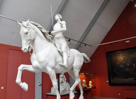 Jeanne d'Arc à cheval, plâtre