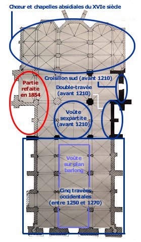 Plan de l'glise Saint-Jacques