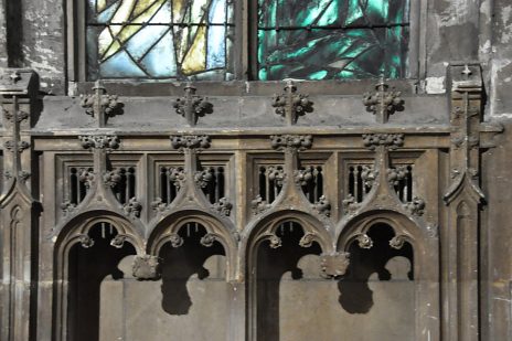 Arcades en gothique flamboyant dans le chœur