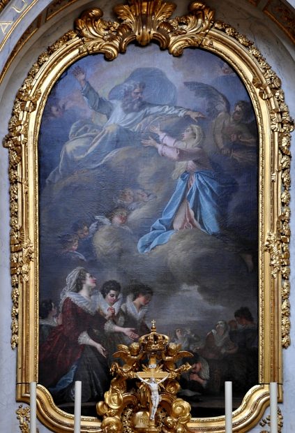 «L'intercession  la Vierge», tableau du chœur