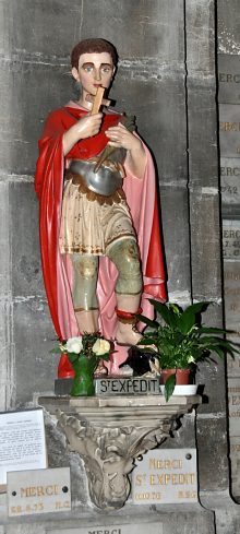 Statue de saint Expedit (art populaire)