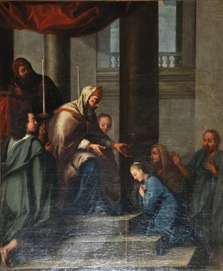 «La Présentation de la Vierge au temple», auteur inconnu, XVIIe siècle