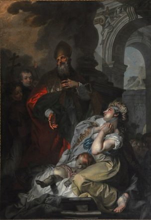 «Saint Claude ressuscitant un enfant»