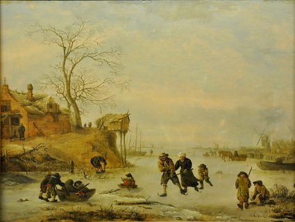 «Patineurs sur un canal gelé» 