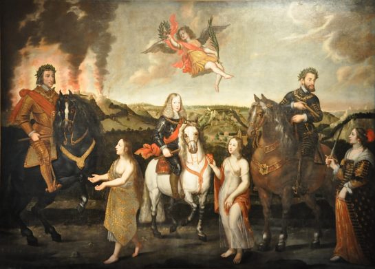 «La Franche–Comté à trois époques», tableau anonyme, entre 1670 et 1673