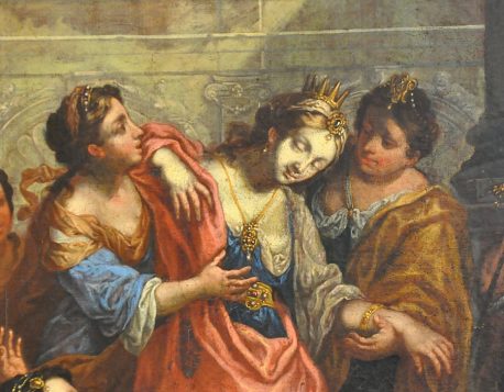 «L'évanouissement d'Esther devant Assuérus», détail
