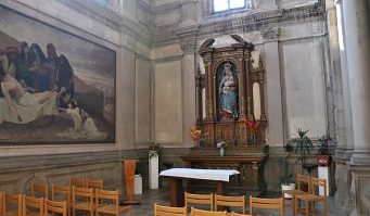 Vue d'ensemble de la chapelle de la Vierge (absidiole sud)