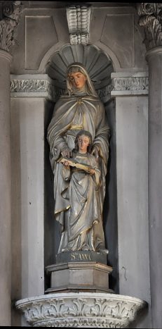 Statue de l'Éducation de la Vierge