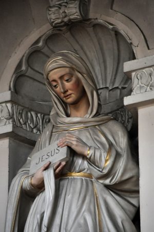 Statue de sainte Monique, partiel