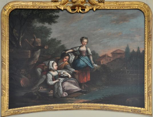 Tableau au-dessus d'une porte dans le grand salon