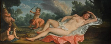 Tableau au-dessus d'une porte dans le Grand Salon (XVIIIe siècle)