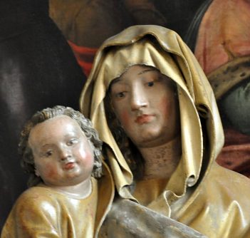 La Vierge du fondateur, détail