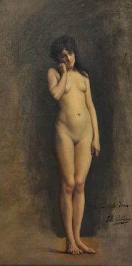 «Jeune fille nue – Étude pour Vente d'esclaves à Rome», 1886