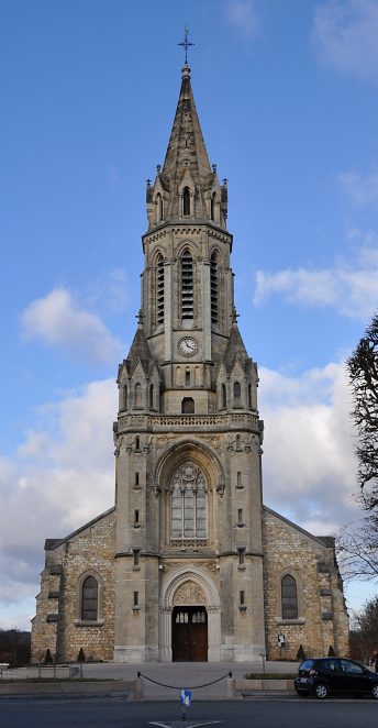 Eglise Saint-Antoine de Padoue au Chesnay, la façade sud