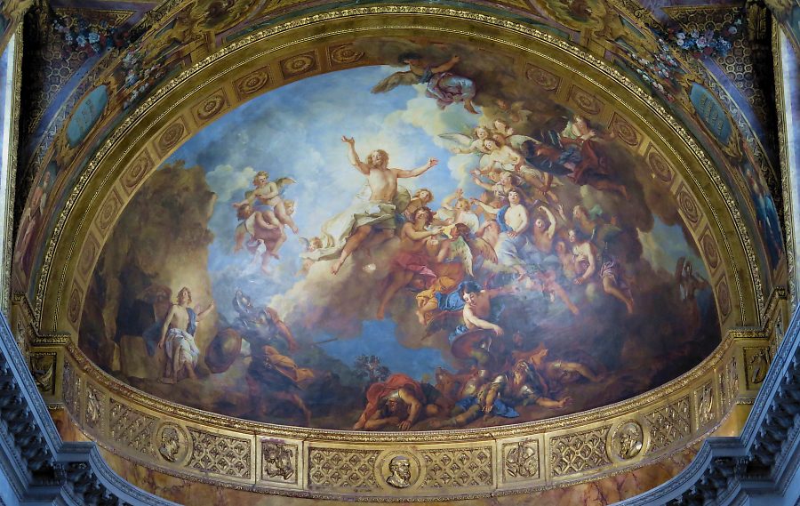 Voûte de l'abside : La Rsurrection du Christ par Charles de la Fosse, huile sur enduit (1708-1710)