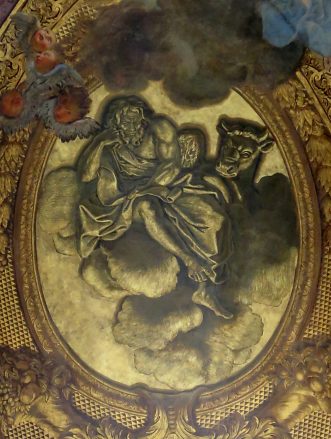 Saint Luc par Antoine Coypel, huile sur enduit (1708-1710)