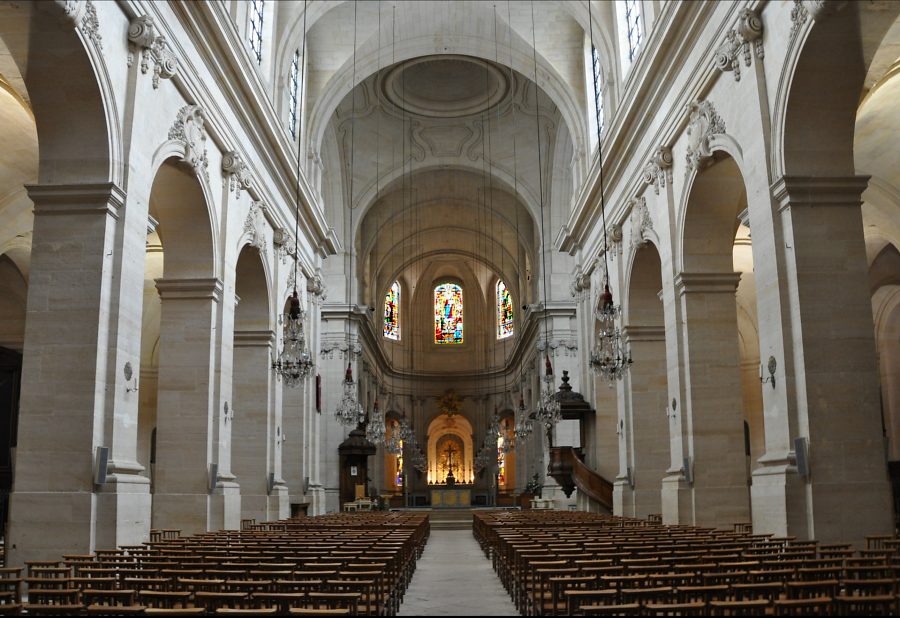 Vue générale de la cathédrale de Versailles