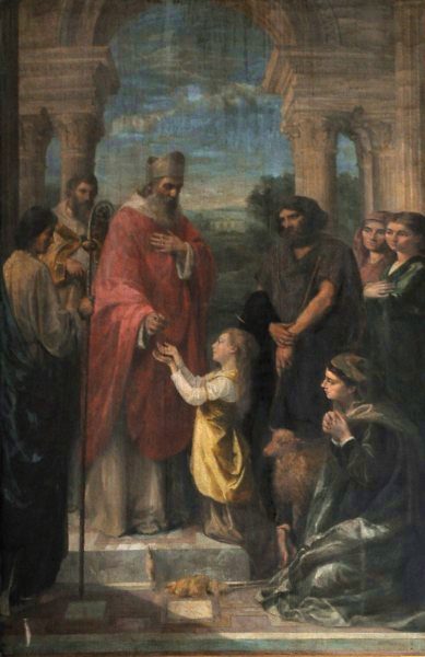 "Sainte Geneviève et saint Germain"