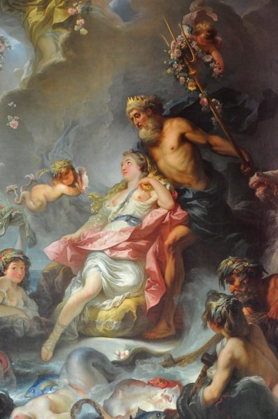 «Triomphe d'Amphitrite ou La pêche», partie centrale