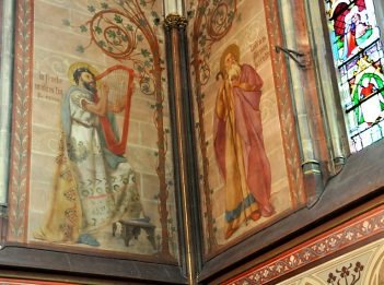 Peinture murale dans la chapelle de la Vierge