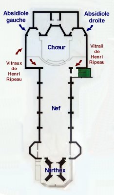 Plan de l'église