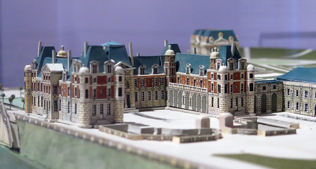 Maquette du domaine royal de Meudon en 1710 : le château vieux