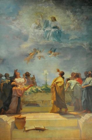 Tableau dans le transept