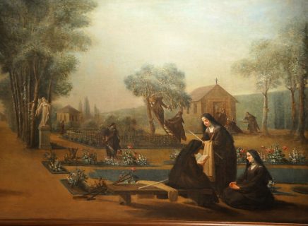 tableau "Les Carmélites au jardin"