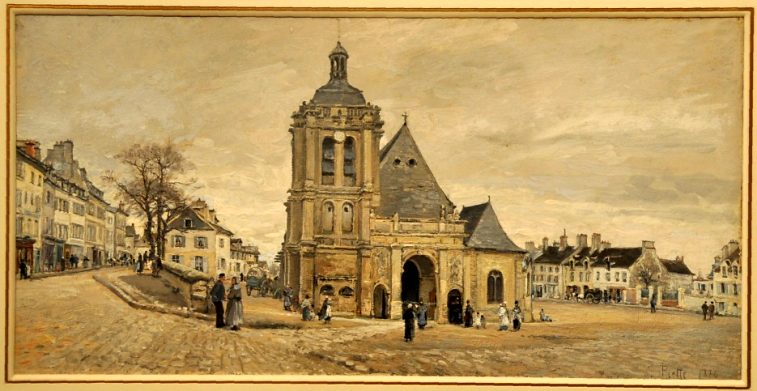 La place Notre-Dame à Pontoise par Ludovic Piette