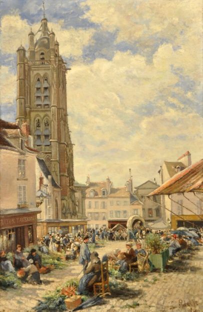  Le marché aux légumes place du Petit Martroy  Pontoise par Ludovic Piette