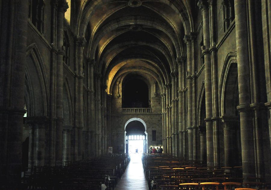 La nef et l'orgue vus depuis le chœur