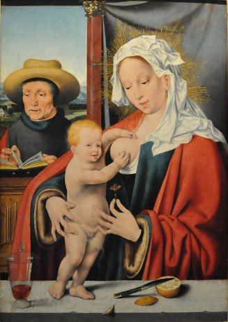 «La Sainte Famille» de Joos van Cleve (ou d'après), (vers 1484–1540)