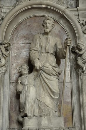 Statue de saint Joseph par Seyer, fin du XIXe siècle