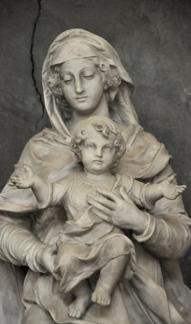 La Vierge à l'Enfant, détail