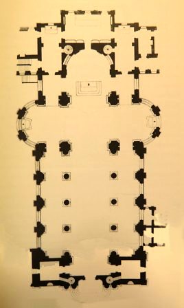 Plan de l'église Saint-Jacques