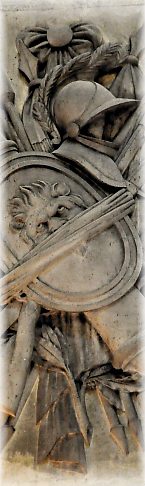 Trophée d'armes dans la chapelle ducale Trophée d'armes dans la chapelle ducale
