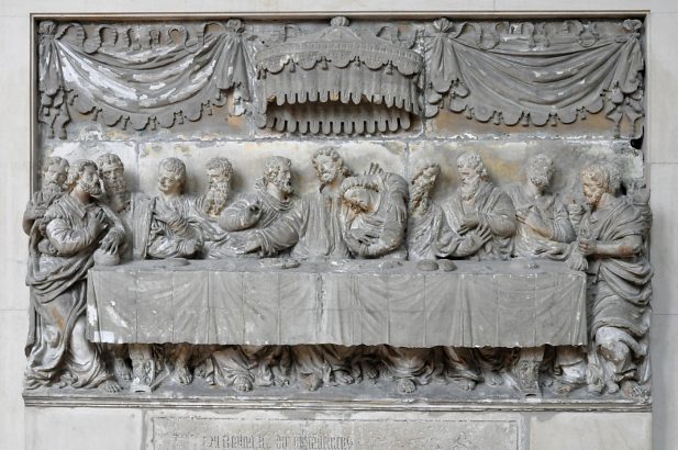 Bas-relief de la Cène par Florent Drouin Bas-relief de la Cène par Florent Drouin