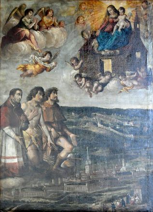 Ex-voto de Claude Beaujan, huile sur toile, 1636 Ex-voto de Claude Beaujan, huile sur toile, 1636