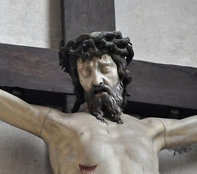 Christ en croix de Ligier Richier, détail.