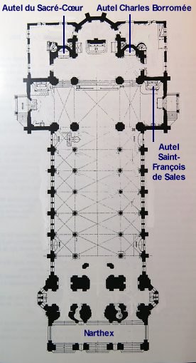 Plan de l'église